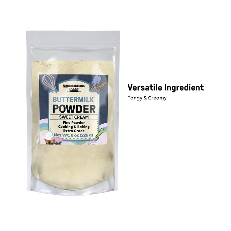Unpretentious Buttermilk Powder, Made from Sweet Cream, Fine Powder, Cooking