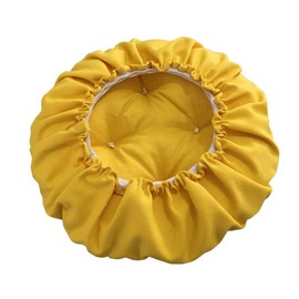 Bifaunvogel Padded Round Bar Stool Covers Cushion with Elastic Band Round Chair Seat Cushions for Wooden Metal Stools 14" Yellow