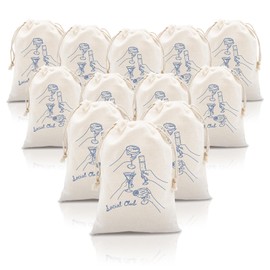 12 Pack Last Toast on the Coast Hangover Kit Bags, Bachelorette Party Favors 6x8’’ Drawstring Canvas Bags Recovery Kit Bag Hangover Kit Supplies Unbleached Cotton Pouches Wedding Supplies for Girls Trip Bachelorette Party