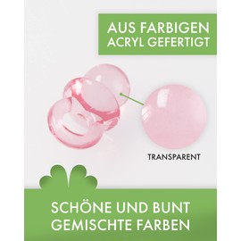 100 Pink Mini Decorative Chnu Roller – 2 cm – Dummy for a baby shower or Pendant Baby Dummy Acrylic Pack of 10