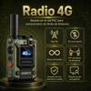 Radios PTT 4G de Zinc, Alcance Ilimitado, Verde, 2-Pcs