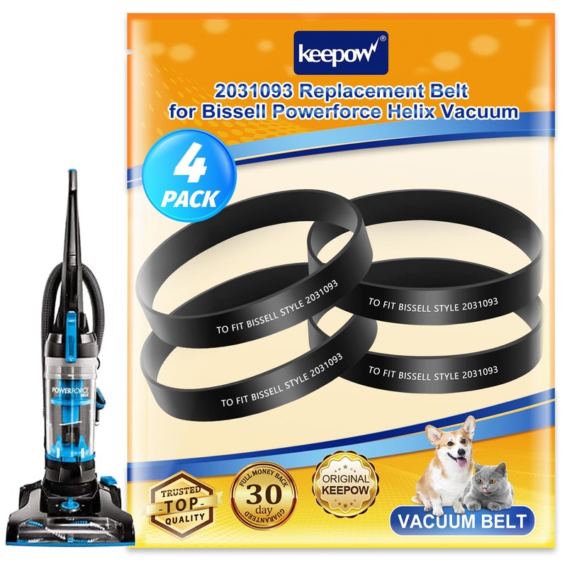KEEPOW Vacuum Belt for Bissell PowerForce Helix Turbo Vacuum Cleaner