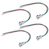 4 Sets of LED Indicator Light, 3-6 V 10 mm