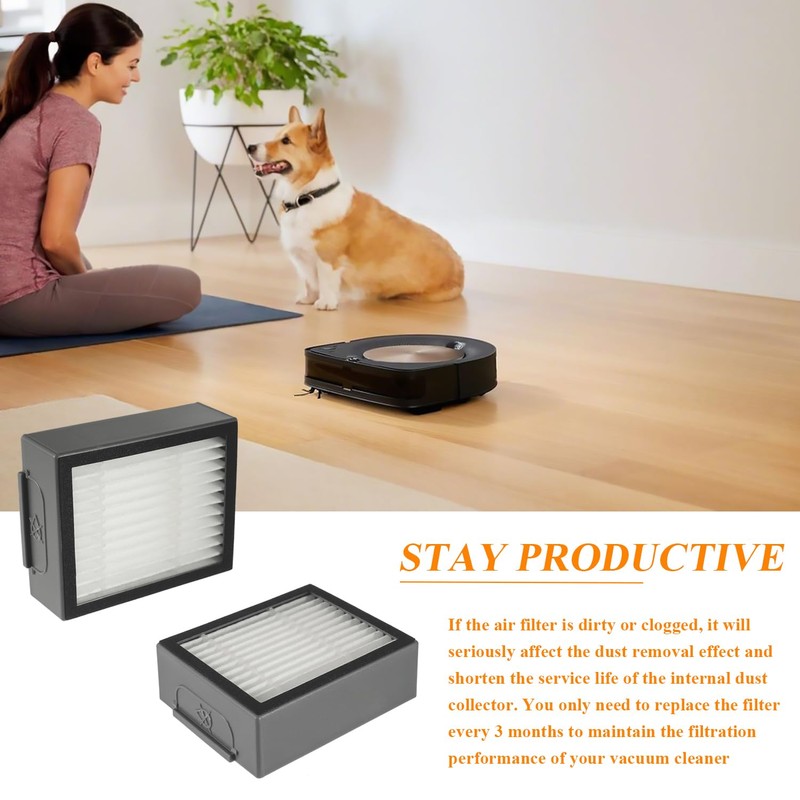 HUAREW Pack of 12 Replacement Filters Compatible with iRobot Roomba