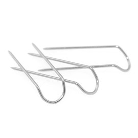 Lind Kitchen 50PCS 23mm U-Shaped Stainless Steel Sewing Pins Multipurpose Straight Pins U-pins Fork Pins Needlecrafts Pins Double Blocking Pins Stainless Steel Sewing Pins ht Pins