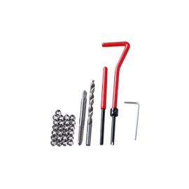 YINKE Screw Hole Repair Kit, Thread Repair Set, Stainless Steel, M5, Recoil Kit, Auto Repair, Screw Repair Kit, Thread Sleeve, Screw Hole Recovery, Easy to Repair (Set of 30) (M5)