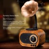 Retro Portable Stereo RadioSpeaker with Rechargeable Battery, Excellent Reception, Impressive