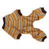 Striped Dog Pajamas Soft Stretchy Warm 4 Legged Puppy Jumpsuit