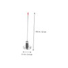 LIFKOME Stainless Steel Grilling Thermometer Bimetal BBQ Accessory for Accurate