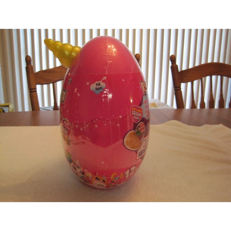 ZURU 2018 ZURU RAINBOCORNS SILVER SEQUIN SURPRISE YELLOW HORN--NEW--FAC