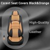 SOUIPA Luxury Seat Covers for Honda Pilot 2023-2025,2PCS Leather Car