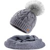 MFAZ Morefaz Ltd Women's Winter Beanie Hat & Scarf Knitted