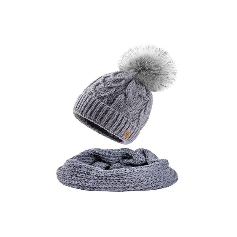 MFAZ Morefaz Ltd Women's Winter Beanie Hat & Scarf Knitted
