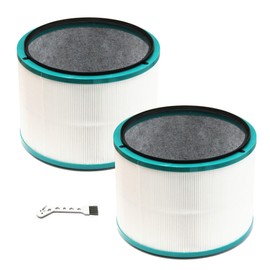 MaximalPower Replacement HEPA Filter for Dyson HP1 HP02 DP01 Pure Hot + Cool Link and Dyson Pure Cool Link Desk Air Purifiers (2 Pack Filter & Small Brush)