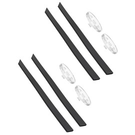 BLAZERBUCK Sock Kits Earsocks & Nosepieces for Oakley Steel Plate OX3222 Eyeglasses - Black + Black