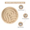 BICOPET Ceramic Maze Dog Slow Feeder with Non-Slip Silicone Rim