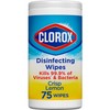 Clorox Disinfecting Wipes, Bleach Free Cleaning Wipes, Crisp Lemon, 75