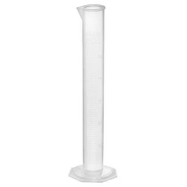 EISCO Graduated Cylinder, 50mL - Class B Tolerance - Octagonal Base - Polypropylene Plastic - Industrial Quality, Autoclavable