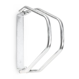 Relaxdays Fahrradständer zur Wandmontage, Wandhalterung für 1 Fahrrad, Verzinkt, Verstellbar, HBT: 32,5 x 9 x 28,5 cm, silber