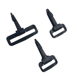 15 Pack Plastic Swivel Snap Hooks,Black Heavy Duty Swivel Clip Lobster Clasps 3/4 inch (20mm) AC176