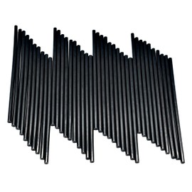 Mini Black Hot Glue Gun Sticks 40 PCS 8" Long x 0.27" Diameter Compatible with Most Glue Guns