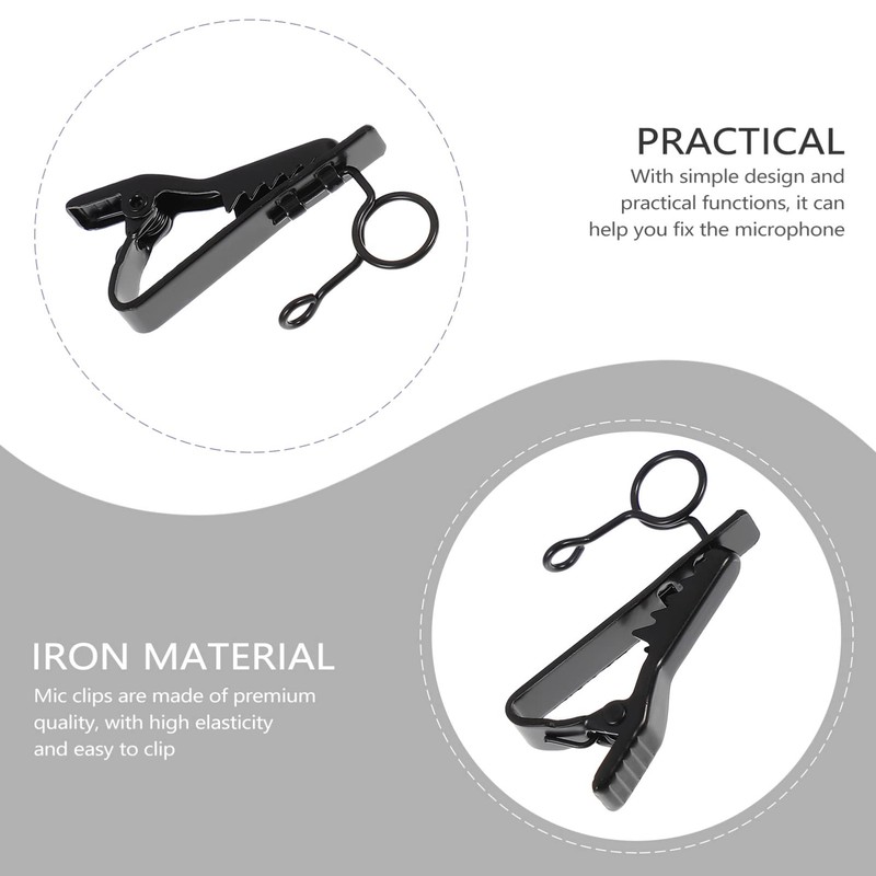 Pack of 10 Microphone Lavalier Mini Mic Lavalier Clip Collar