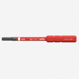 Wiha 28336 4.0 x 90mm Insulated Slim Hex Torque Screwdriver Blade