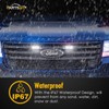 Partsam 6Pcs 4 Inch Marine Boat RV Slim Line Clear