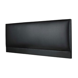 CROWNBEDSUK ROMA FAUX LEATHER HEADBOARD 2ft6,3ft,4ft,4ft6,5ft,6ft (2FT6 SMALL SINGLE, Black)