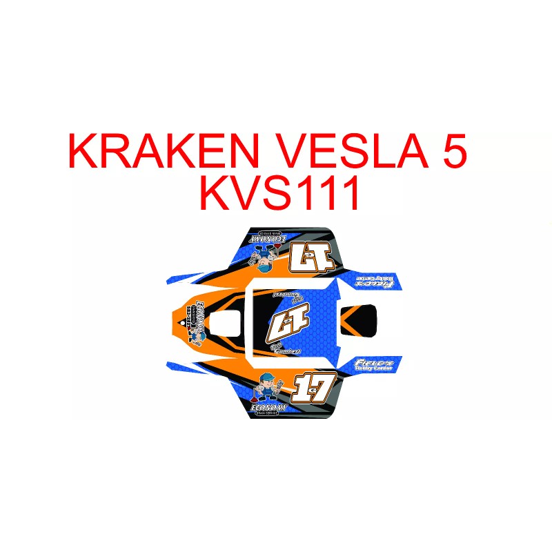 JUST RC WRAPS KRAKEN VESLA 5 wrap decals stickers CARBON