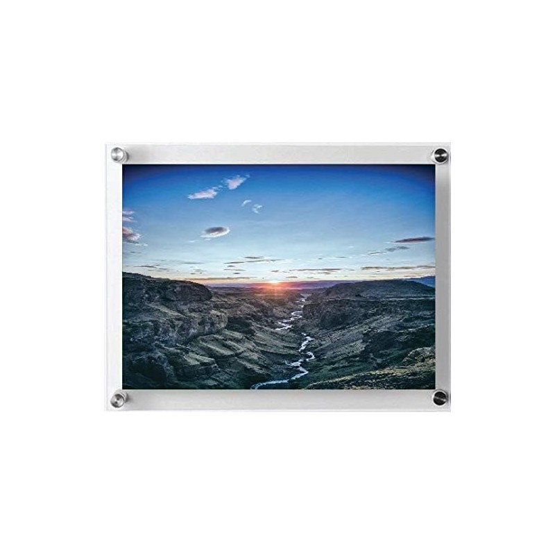 My Charity Boxes Clear Acrylic 8x10 Wall Mount Picture Frame,