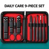9-Piece Nail Clipper Set – Stainless Steel Manicure & Pedicure