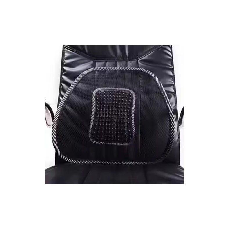Mesh Lumbar Back Support with Massage Pad for Seated Comfort