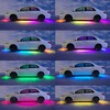 ‌Glowlendra RGB-IC Smart Underglow Lights Kit for Cars, 6Pcs Waterproof