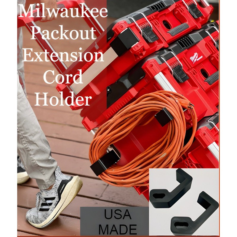 Milwaukee Packout - (50ft) Extension Cord Holder Organizer (PAIR)