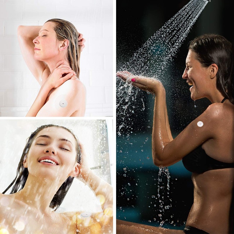 Sensor Covers for Libre 2/3/Plus, 55 Pack Waterproof Adhesive Patches,Transparent