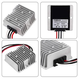 DC Voltage Reducer DC 24V Step Down to 12V 20A 240W Voltage Regulator Power Converter Waterproof Module Transformer for Golf Cart Club Car