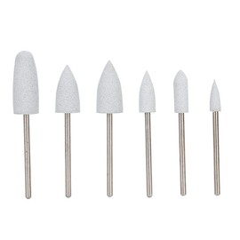 Nail Drill Bits Set, 6pcs Nail Polishing Grinding Machine Nail Art Silicone Polisher Nail Grinders Drill Bits Manicure Machine Tools, Accessory for Acrylic Gel Nails(Set 06)