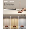 SHANGCAI Cordless Table Lamps Rechargeable, 6000mAh Battery Operated LED Desk
