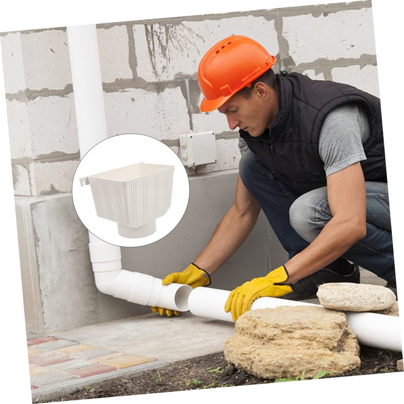 WHAMVOX Rain gutter collection bucket, rain gutter, rain barrels for