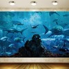MHLSWY 7x5FT Shark Under The Sea World Photo Backdrop Aquarium