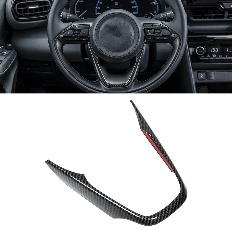 Steering Wheel V Shape Trim Panel Carbon Fiber Style Frame