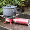 Mini Square Camping Stove Compact Folding Wind Proof Outdoor Backpacking