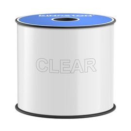 Kingston Premium Vinyl Label Tape, Clear, 4" x 150' for DuraLabel, LabelTac, VnM SignMaker, SafetyPro, Viscom and Others