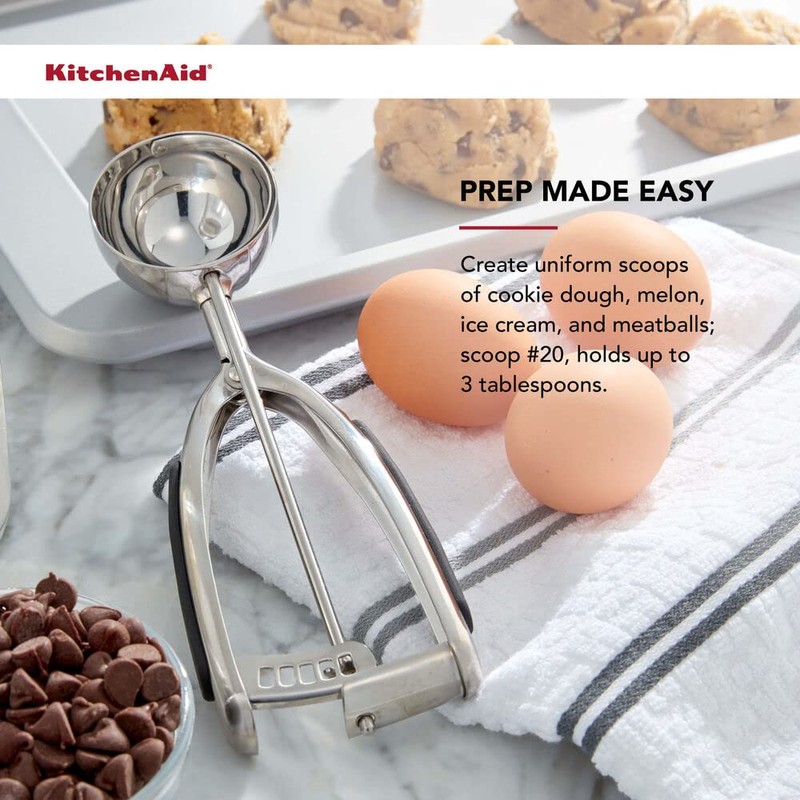 KitchenAid Cookie Dough Scoop Set, Set Of 3, Black