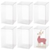BENECREAT 30 Pcs PVC Transparent Plastic Case, 2.4 x 2.4