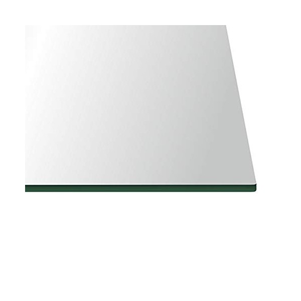 16" x 20" Rectangle Clear Tempered Glass Table Top 3/8"