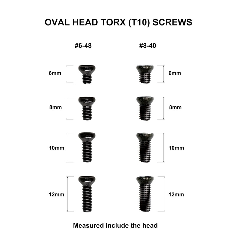KEMIFON #6-48 and #8-40 Screw Set, Oval Head Torx Key