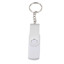 3 in 1 U Disk USB 2.0 Type C Micro USB Flash Drives Universal Waterproof Portable USB Stick for Backup 64GB White