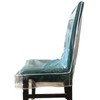 Swanna Plastic Dining Chair Covers with Backrests,Clear PVC Seat Chair